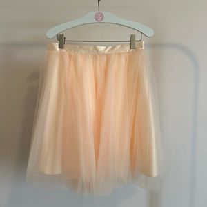 Space 46 Boutique Peach Mini Tulle Skirt